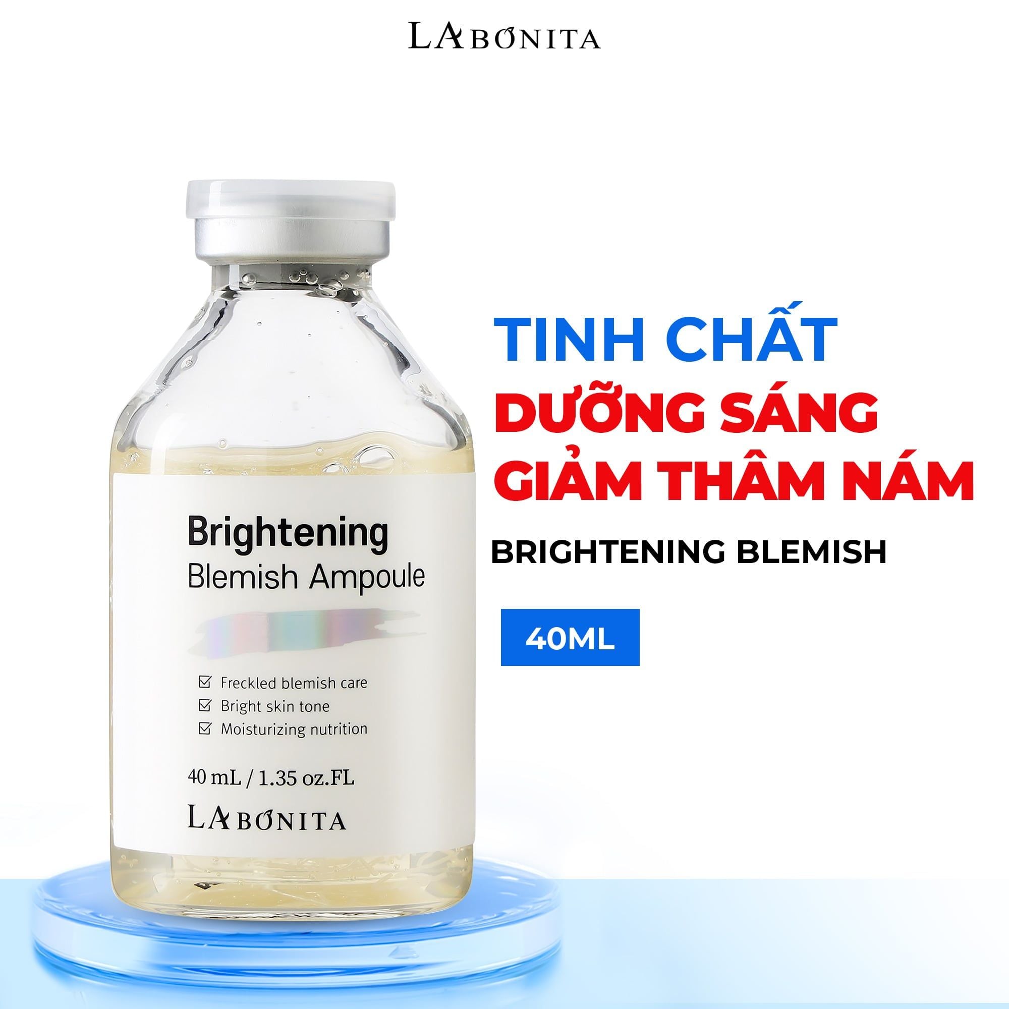 Tinh Chất Dưỡng Sáng Da Mờ Thâm Nám La Bonita Brightening Blemish Ampoule 40ml 
