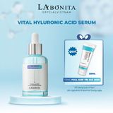  Serum HA Dưỡng Ẩm Căng Bóng & Tăng Độ Đàn Hồi -LA BONITA Vital Hyaluronic Acid Serum 50ml -Tặng Sữa Rửa Mặt 100ml 