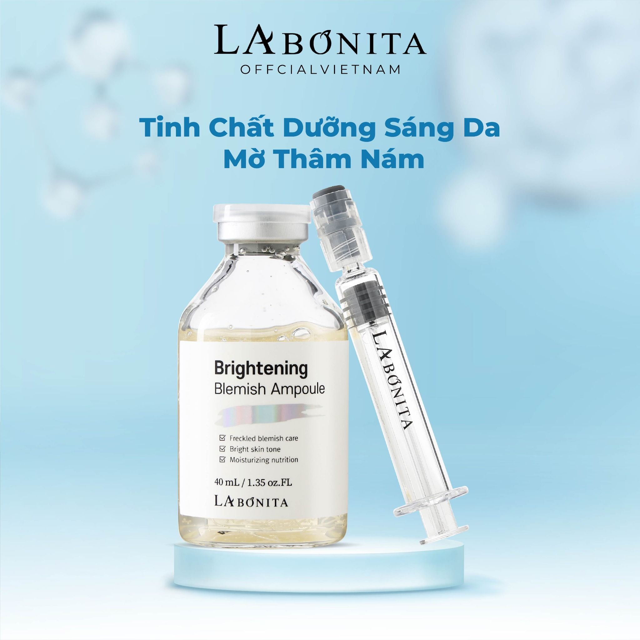  Tinh Chất Dưỡng Sáng Da Mờ Thâm Nám La Bonita Brightening Blemish Ampoule 40ml 