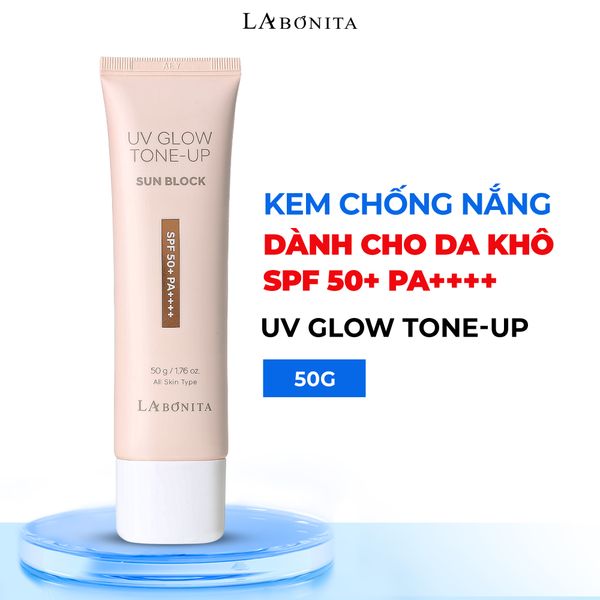  Kem Chống Nắng Nâng Tone Tự Nhiên La Bonita UV Glow Tone-up Sun Block SPF 50+ PA++++ 50g ( Da Khô) 