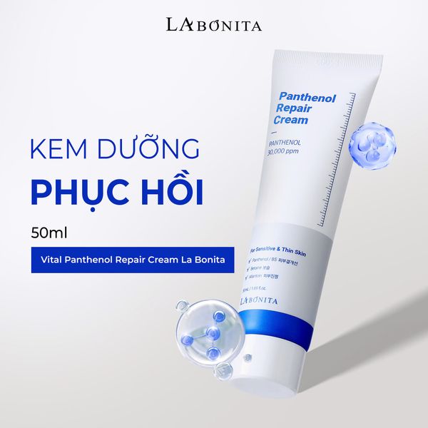  KEM DƯỠNG PHỤC HỒI VITAL PANTHENOL REPAIR CREAM LA BONITA 50ML 