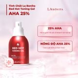  Peel Da La Bonita Red Hot Toning Gel AHA 25% + Lợi Khuẩn 30g  - tặng 1 ống kén tằm 10ml 