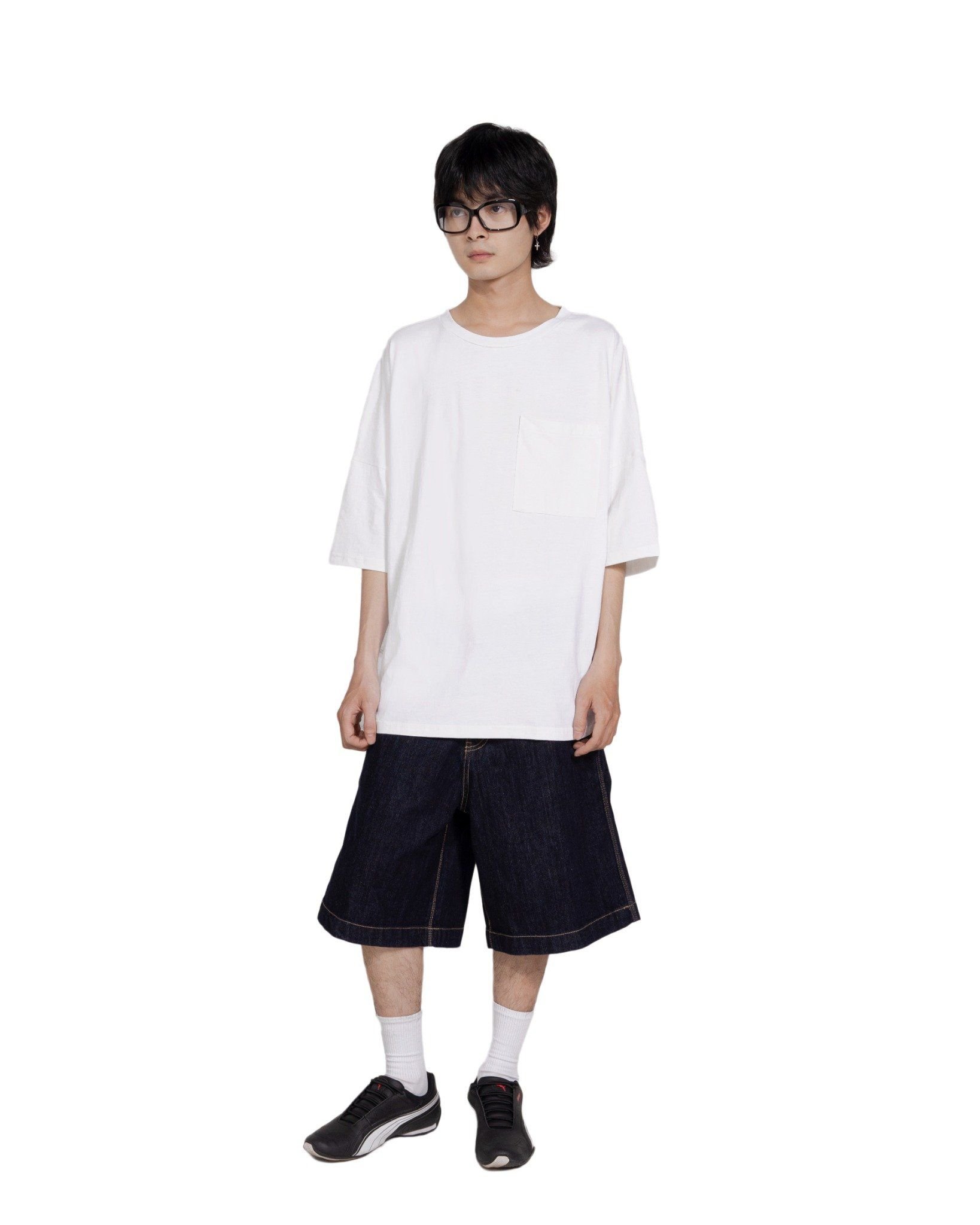  B POCKET T-SHIRT * white 