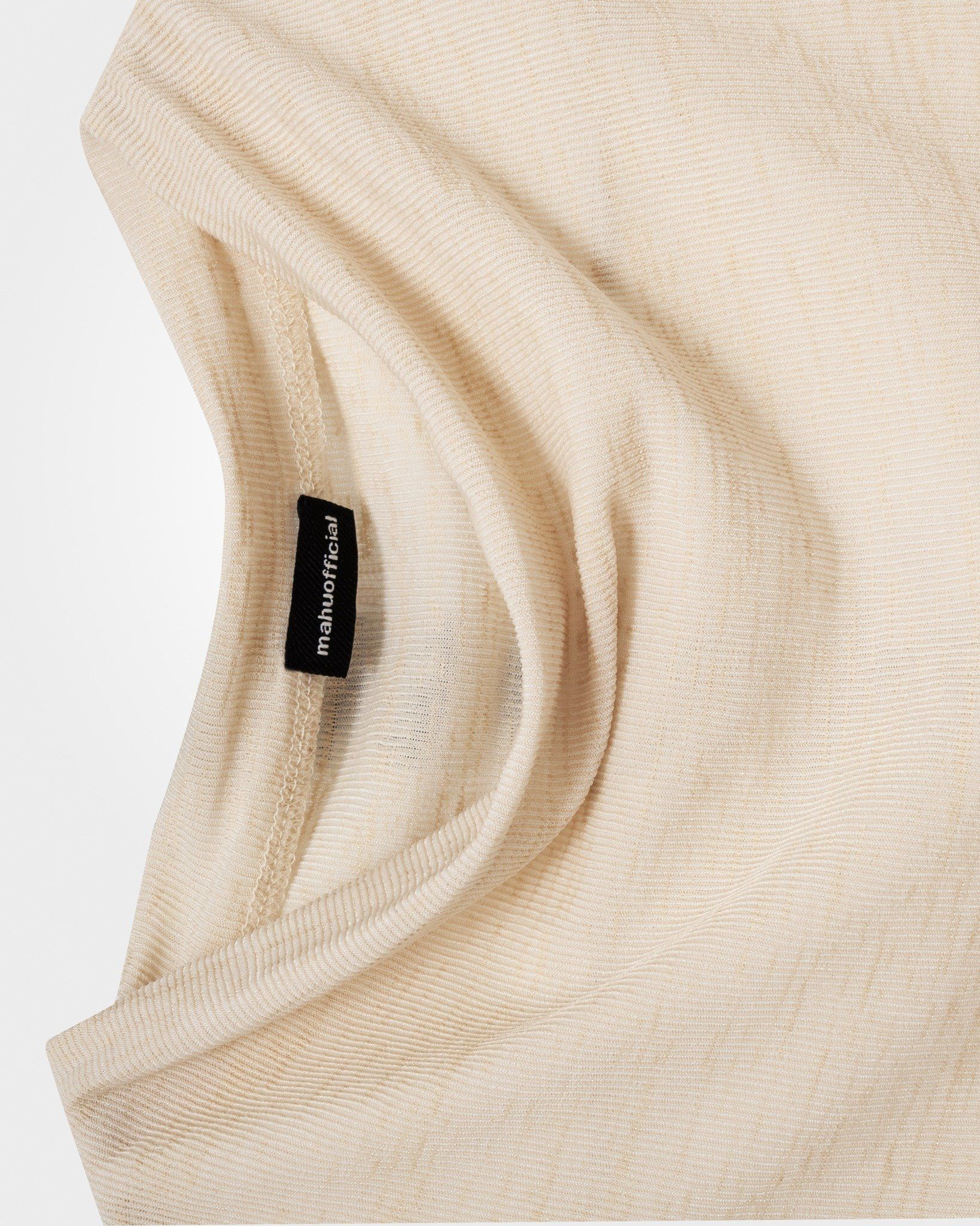  FUNNEL NECK TOP * cream 