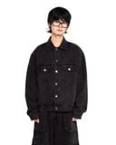  FADED DENIM JACKET * black 