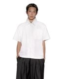  LINEN WELT POCKET SHIRT 
