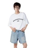  MHO OVERSIZED T-SHIRT * white 