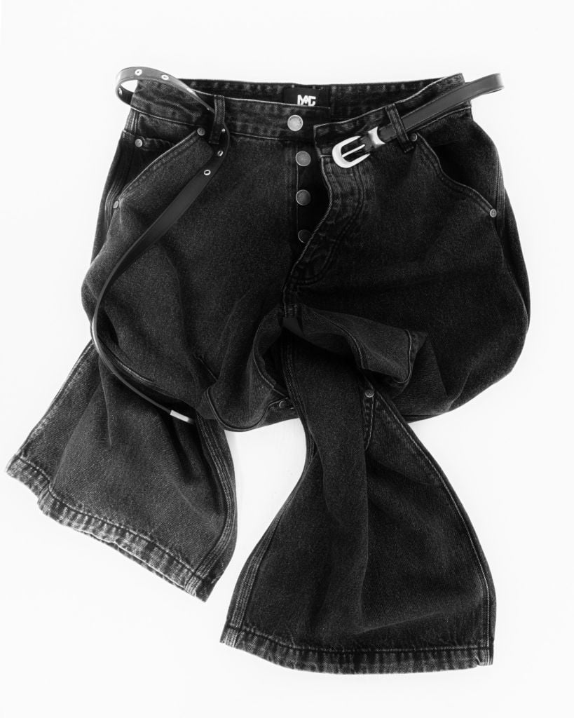  FADED LOOSE JEANS * black 