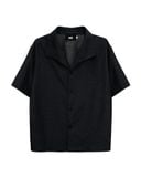  ONE PIECE COLLAR SHIRT * black 