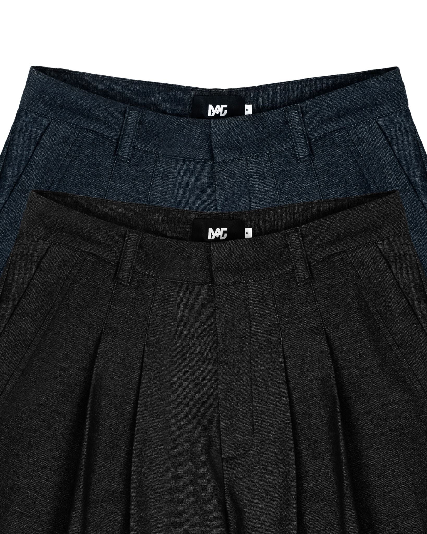  PLEAT SHORTS * black 
