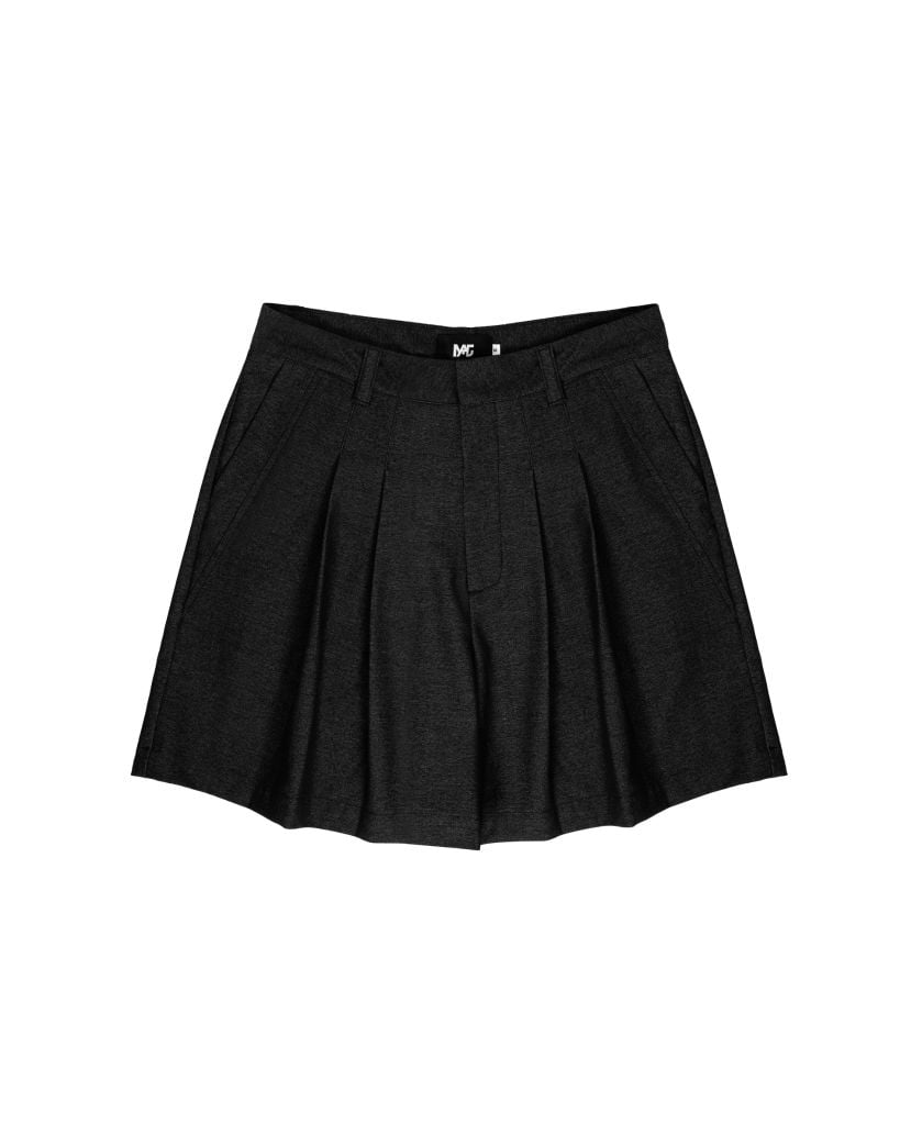  PLEAT SHORTS * black 