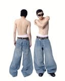  FADED LOOSE JEANS 