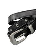  NARROW LEATHER BELT * black 