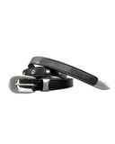  NARROW LEATHER BELT * black 