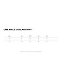  ONE PIECE COLLAR SHIRT * black 