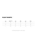  PLEAT SHORTS * black 