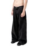  FADED LOOSE JEANS * black 