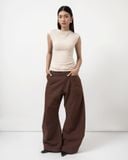  FUNNEL NECK TOP * cream 