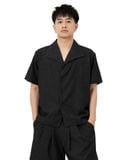  ONE PIECE COLLAR SHIRT * black 