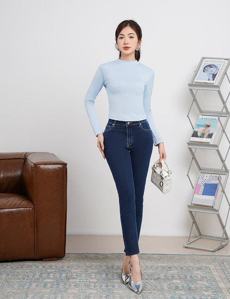 Áo giữ nhiệt cổ cao nữ WGN002W4