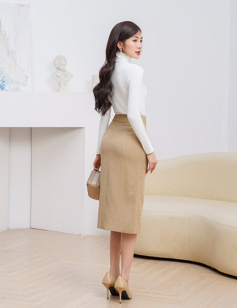 Áo giữ nhiệt cổ cao nữ WGN005W4