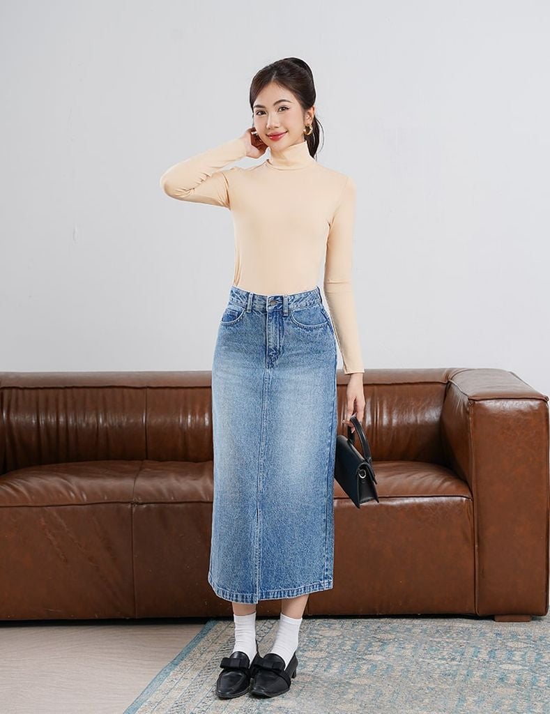Áo giữ nhiệt cổ cao nữ WGN005W4