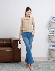 Áo len cổ bẻ nữ WAL003W4