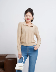 Áo len cổ bẻ nữ WAL003W4