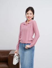 Áo len cổ bẻ nữ WAL003W4