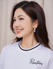 Áo nỉ cổ tròn nữ WAN002W4 dáng suông rộng