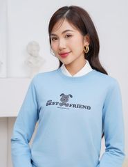 Áo nỉ cổ tròn nữ WAN004W4