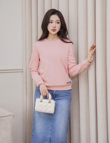 Áo nỉ cổ tròn nữ WAN006W4