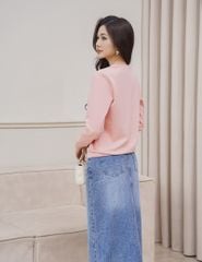 Áo nỉ cổ tròn nữ WAN006W4
