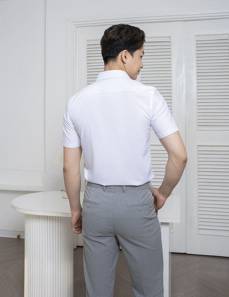 Áo sơ mi nam ngắn tay MSS072S4