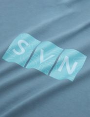 Áo thun ngắn tay cổ tròn nam in cao su trước ngực