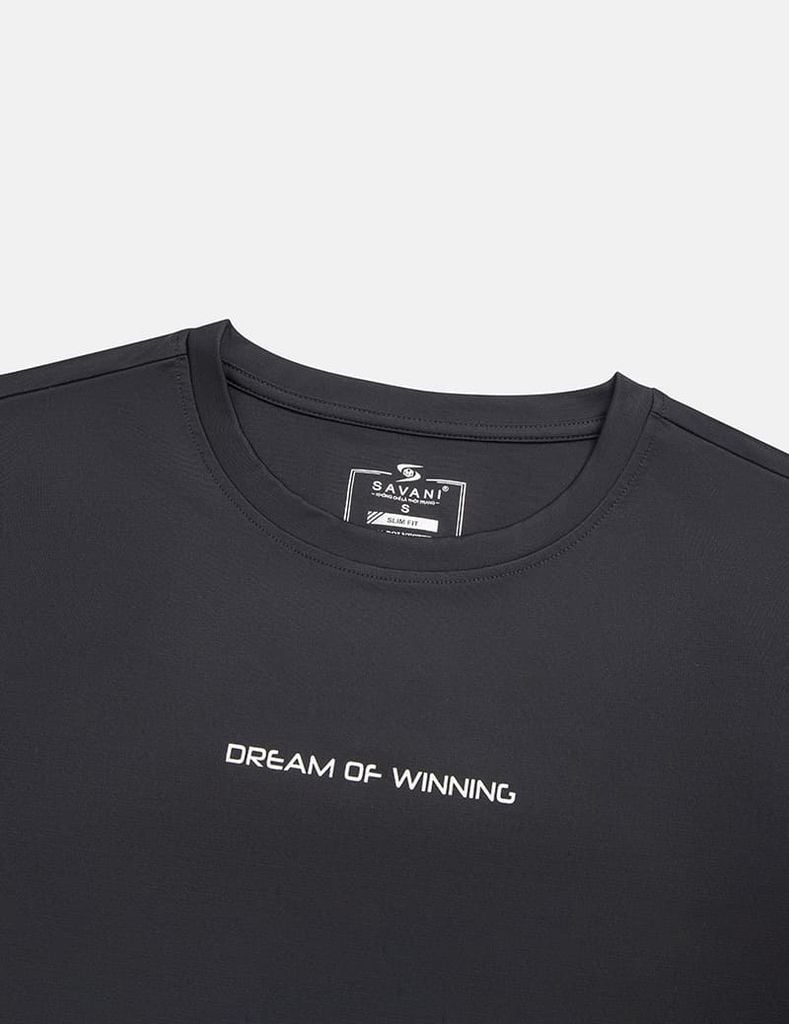 Áo t-shirt nữ ngắn tay cổ tròn logo ngực