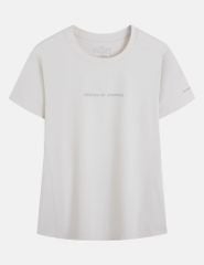 Áo t-shirt nữ ngắn tay cổ tròn logo ngực