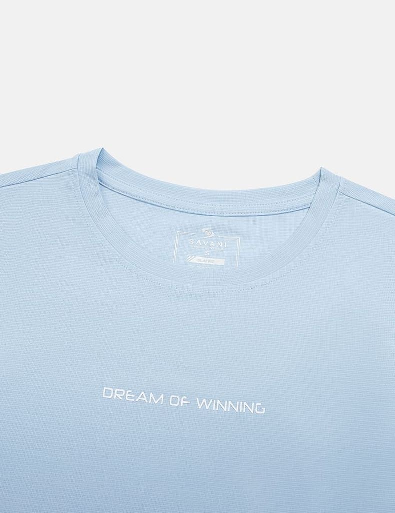 Áo t-shirt nữ ngắn tay cổ tròn logo ngực