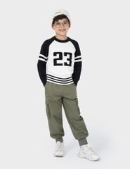 Áo len cổ tròn trẻ em BAL291W4