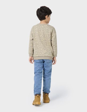 Áo nỉ cổ tròn trẻ em BAN223W4