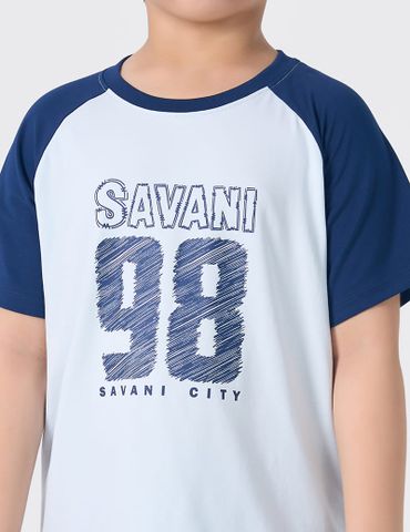 Bộ đồ hè bé trai  có hình in trước ngực