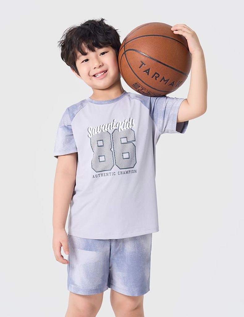 Bộ đồ hè trẻ em hình in trước ngực