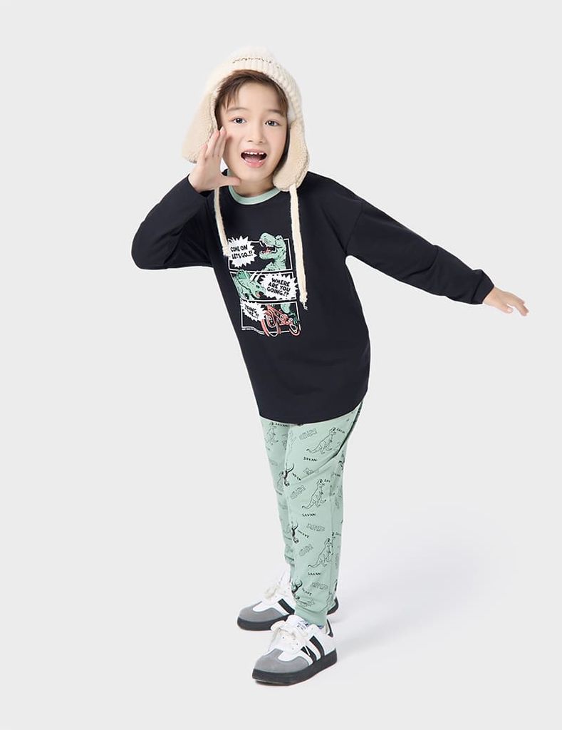 Bộ đông cotton trẻ em BBK237W4