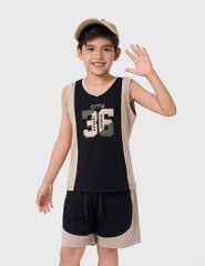 Bộ đồ hè sát nách bé trai dáng rộng