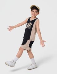 Bộ đồ hè sát nách bé trai dáng rộng