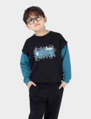 Bộ nỉ cổ tròn trẻ em BBK277W4