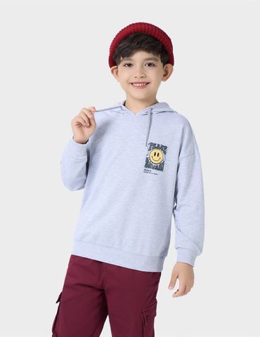 Áo nỉ mũ trẻ em BHD281W4 dáng suông rộng