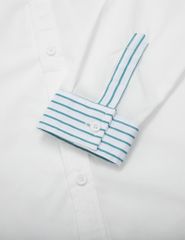 Áo sơ mi dài tay bé trai phối vai ngực