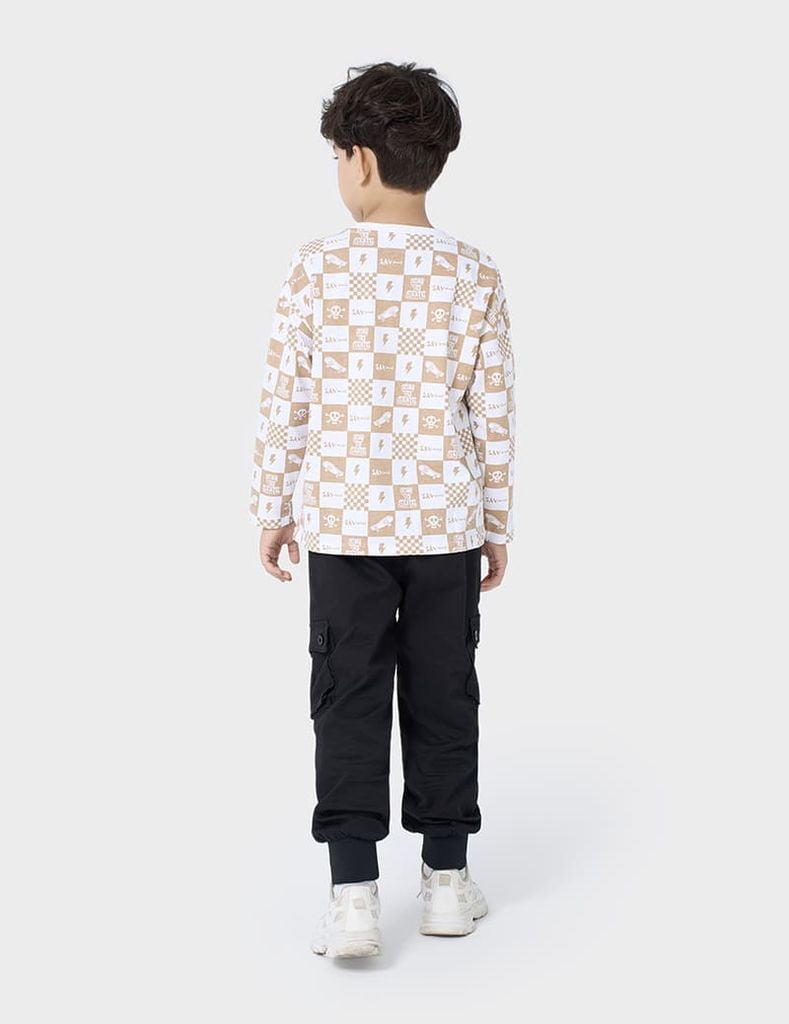 Áo thun dài tay cổ tròn trẻ em BLT241W4
