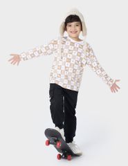 Áo thun dài tay cổ tròn trẻ em BLT241W4